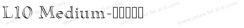 L10 Medium字体转换